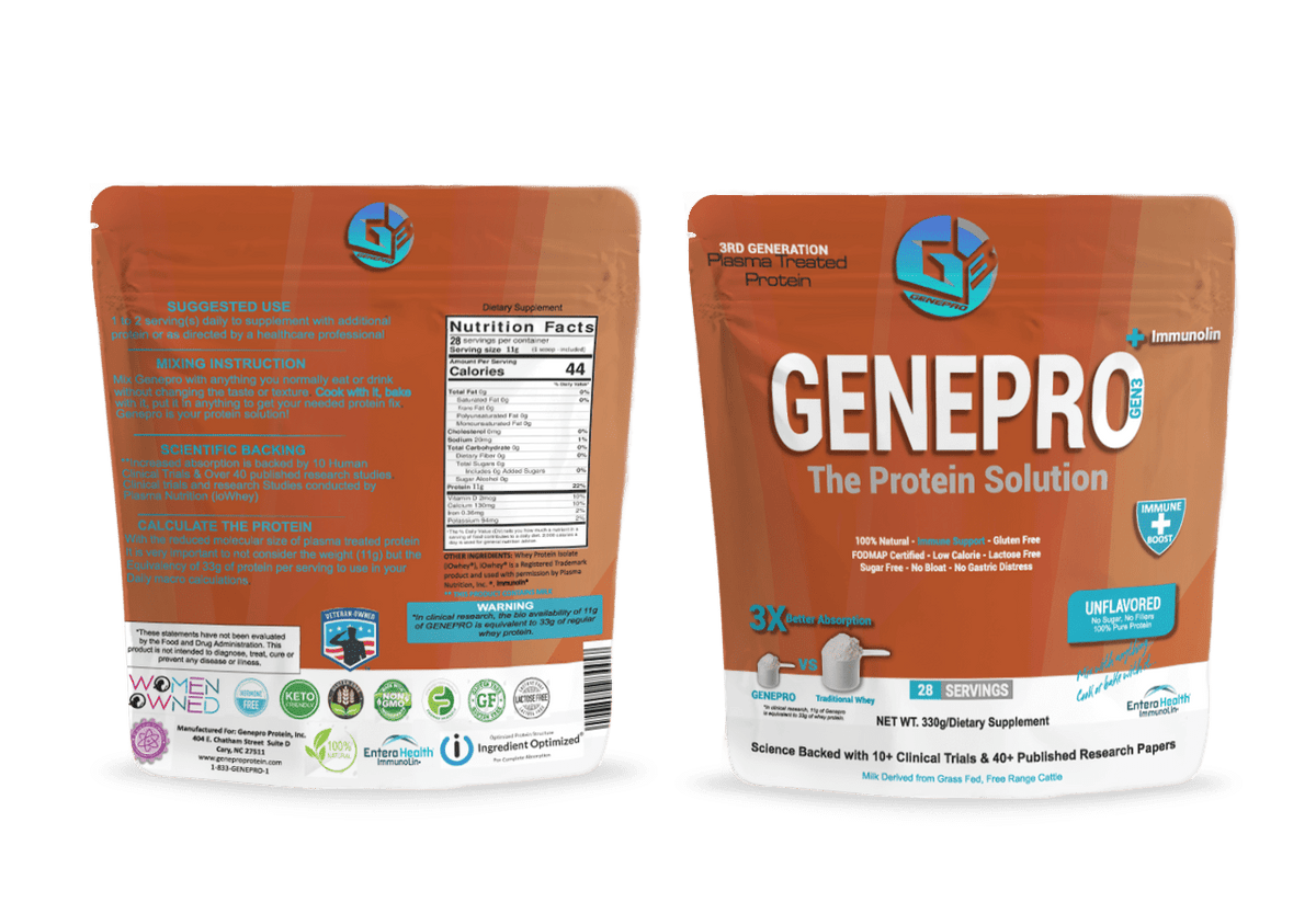GENEPRO G3 UNFLAVORED PROTEIN w/Immunolin