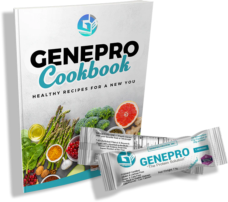 5 Genepro + livre de recettes en portion individuelle gratuite (10 $ d&#39;expédition et de manutention)
